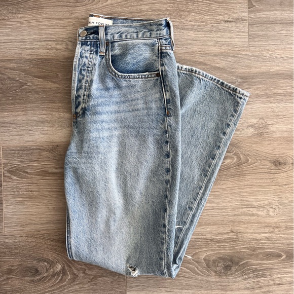 Denim Forum Joni High Rise Loose Jeans 29Lx25W - Picture 6 of 8